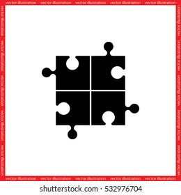 puzzle icon vector illustration eps10.