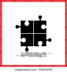 puzzle icon vector illustration eps10.