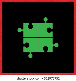 puzzle icon vector illustration eps10.