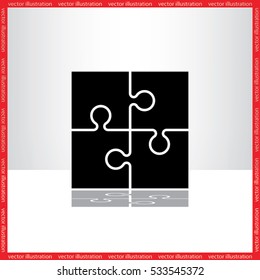 puzzle icon vector illustration eps10.