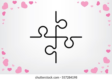 puzzle icon vector illustration eps10.