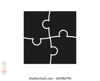 puzzle, icon, vector illustration eps10