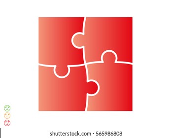 puzzle, icon, vector illustration eps10