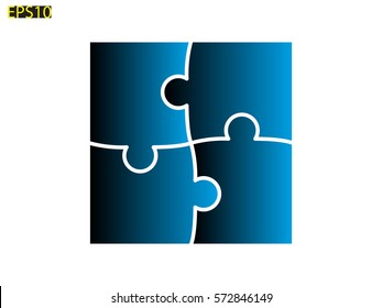 puzzle, icon, vector illustration eps10
