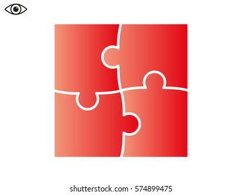 puzzle, icon, vector illustration eps10