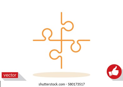 puzzle icon vector illustration eps10.