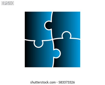 puzzle, icon, vector illustration eps10
