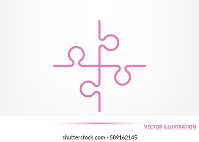 puzzle icon vector illustration eps10.