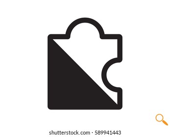 puzzle, icon, vector illustration eps10