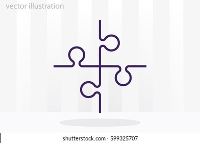 puzzle icon vector illustration eps10.