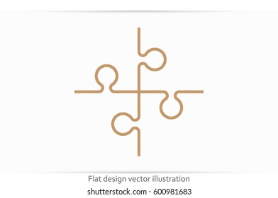 puzzle icon vector illustration eps10.