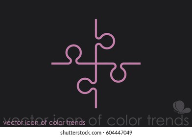 puzzle icon vector illustration eps10.