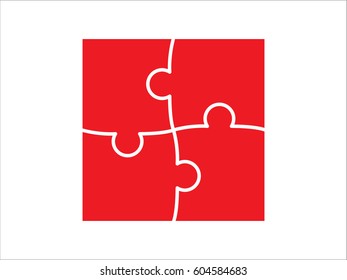 puzzle, icon, vector illustration eps10