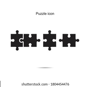 Puzzle icon vector illustration graphic on background