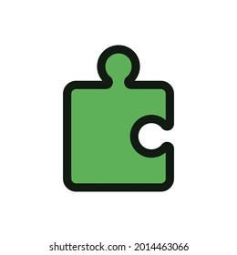Puzzle icon vector illustration logo template for many purpose.