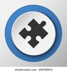 puzzle icon. vector illustrations.