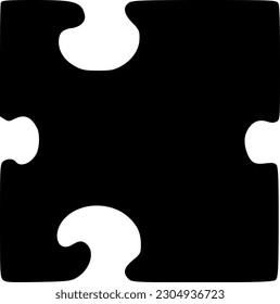 puzzle icon vector isolate on white background