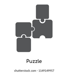 Puzzle icon vector isolated on white background for your web and mobile app design, Puzzle logo concept