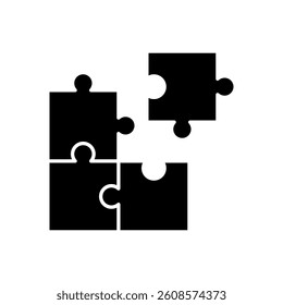 Puzzle Icon. Puzzle Vector Icon in line style design. Symbol of Puzzle. Vector illustration.