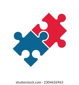 Puzzle icon vector logo design domino's pizza editable template Free Vector Image