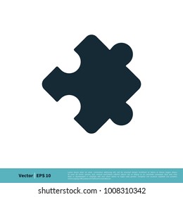 Puzzle Icon Vector Logo Template Illustration Design. Vector EPS 10.