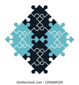 Puzzle icon vector logo template best trendy