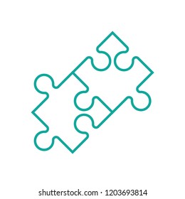 Puzzle icon vector logo template best trendy