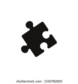 puzzle icon vector on a white background