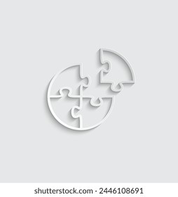 icono de rompecabezas Vector puzzle signo 