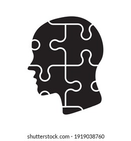 Puzzle icon vector sign isolated on white background. Puzzle symbol template color editable