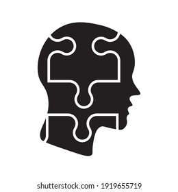 Puzzle icon vector sign isolated on white background. Puzzle symbol template color editable