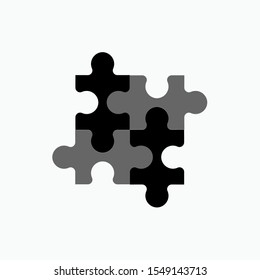 Puzzle Icon - Vector, Sign and Symbol for Design, Presentation, Website or Apps Elements.