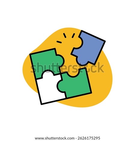 Puzzle Icon vector stock illustration