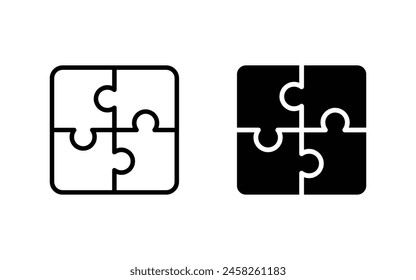 puzzle icon vector, puzzle symbol icon