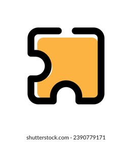 Puzzle icon vector symbol design illustration