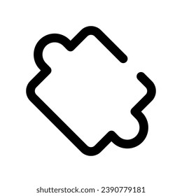 Puzzle icon vector symbol design illustration