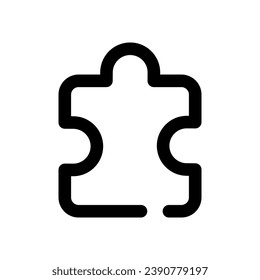 Puzzle-Symbol, Vektorsymbol, Design-Illustration