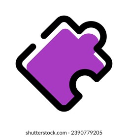 Puzzle icon vector symbol design illustration