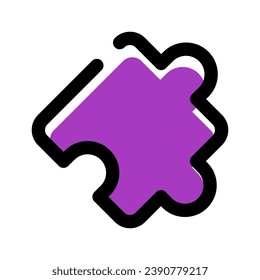 Puzzle icon vector symbol design illustration