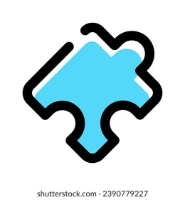 Puzzle icon vector symbol design illustration