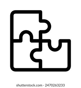 Puzzle Icon Vector Symbol Design Illustration