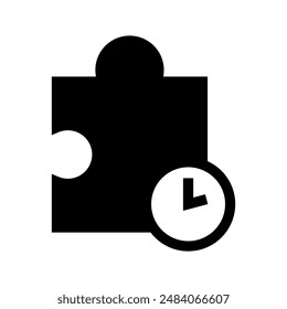 Puzzle Icon Vector Symbol Design Illustration
