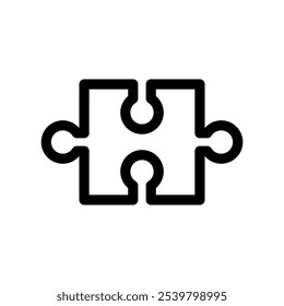 Ilustração de design de símbolo de vetor de ícone de quebra-cabeça