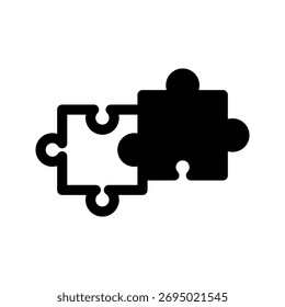 Ilustração de design de símbolo de vetor de ícone de quebra-cabeça