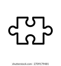 Ilustração de design de símbolo de vetor de ícone de quebra-cabeça