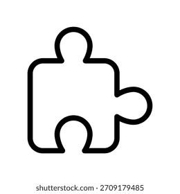 Ilustração de design de símbolo de vetor de ícone de quebra-cabeça