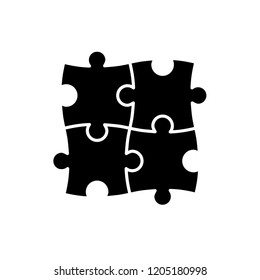 puzzle icon vector template