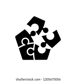 puzzle icon vector template