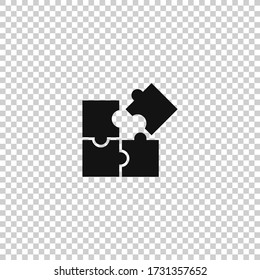 Puzzle icon vector.Four piece of puzzle illustration