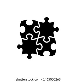 puzzle icon vector.puzzle icon flat design